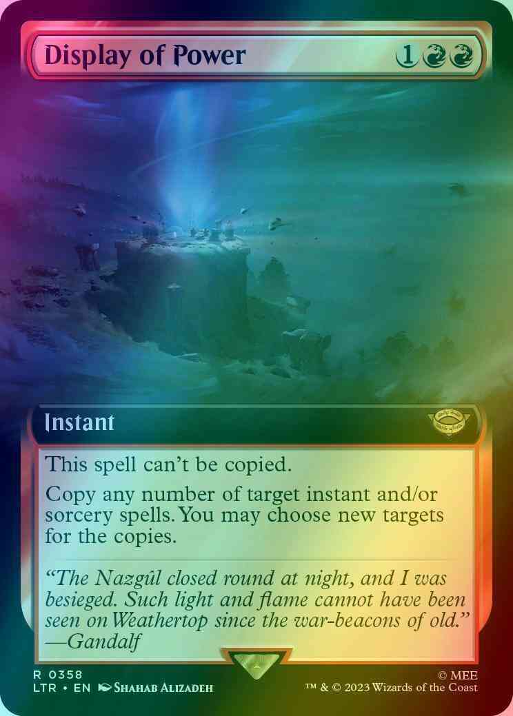 Display of Power [358] [Extended Art] [The Lord of the Rings: Tales of Middle-earth] [Foil]