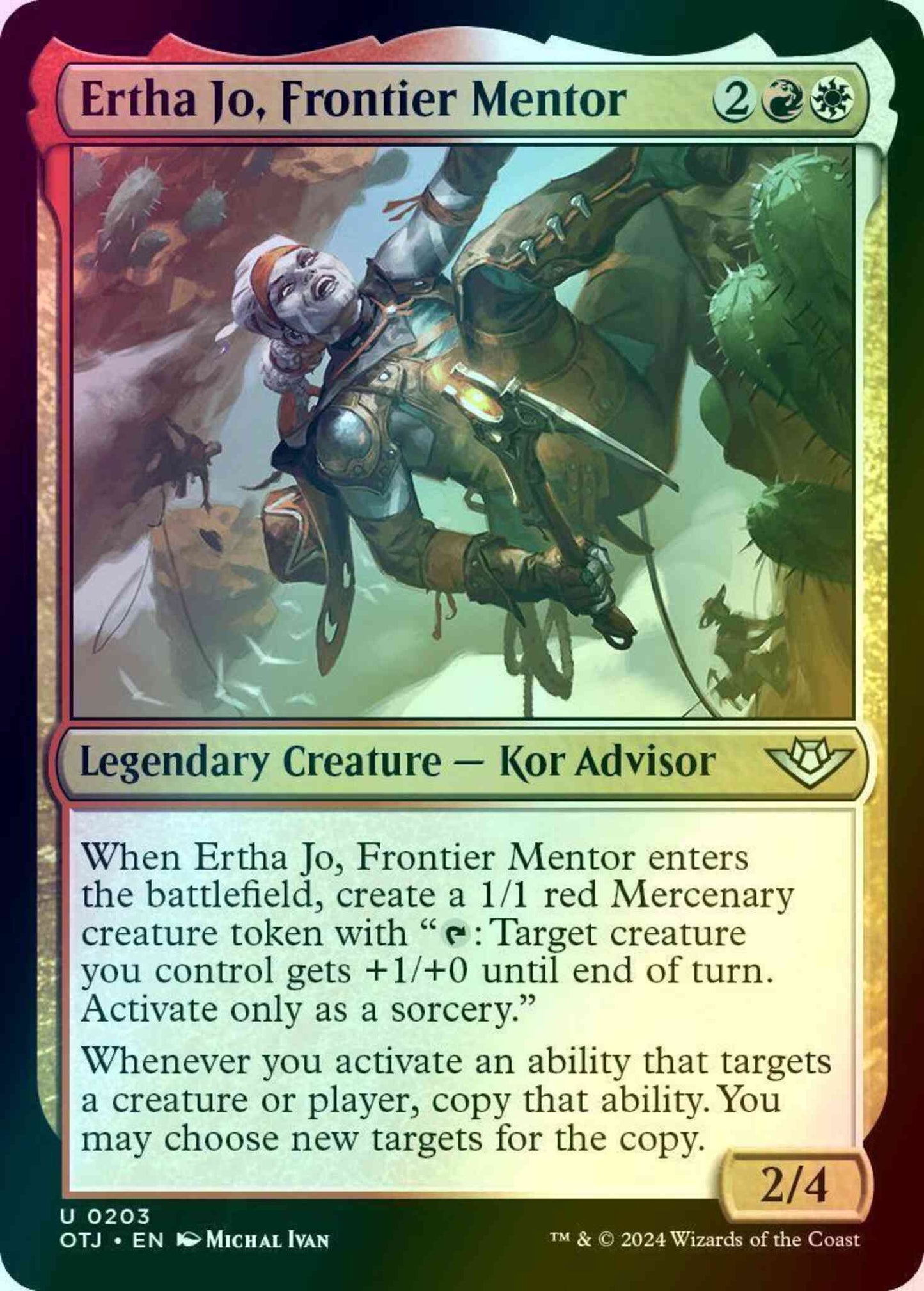 Ertha Jo, Frontier Mentor [203] [Outlaws of Thunder Junction] [Foil]