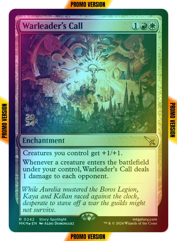 Warleader's Call [242s] [Prerelease] [Murders at Karlov Manor: Promos] [Foil]