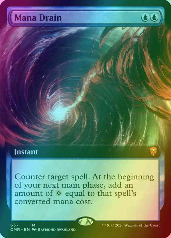 Mana Drain [637] [Extended Art] [Commander Legends] [Foil]