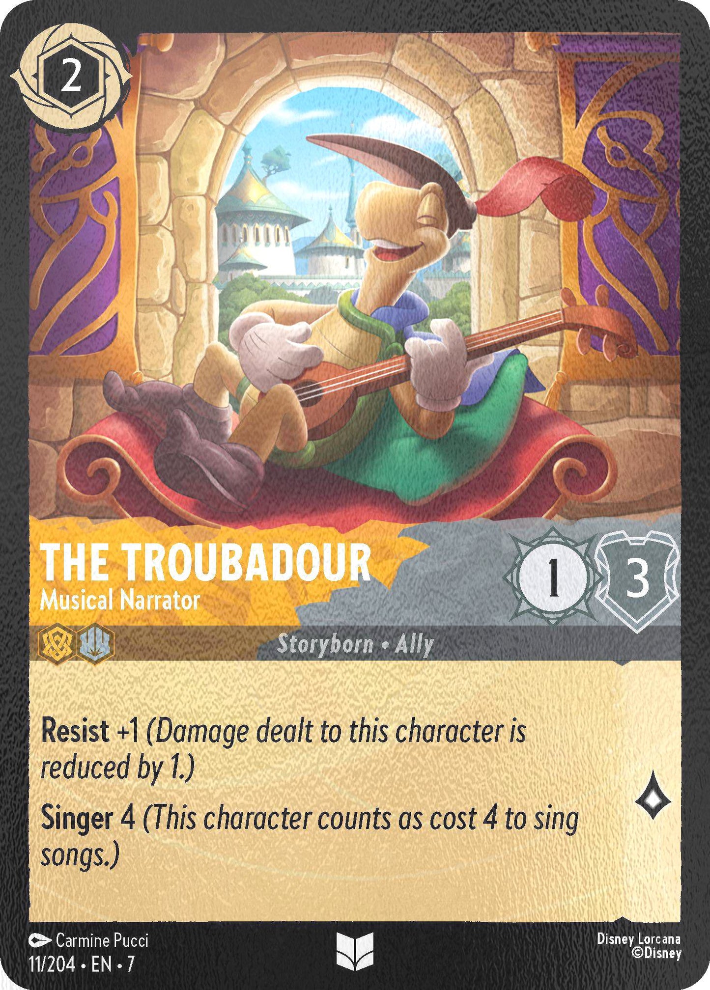 The Troubadour - Musical Narrator - 11/204 [Archazia's Island] [Cold Foil]