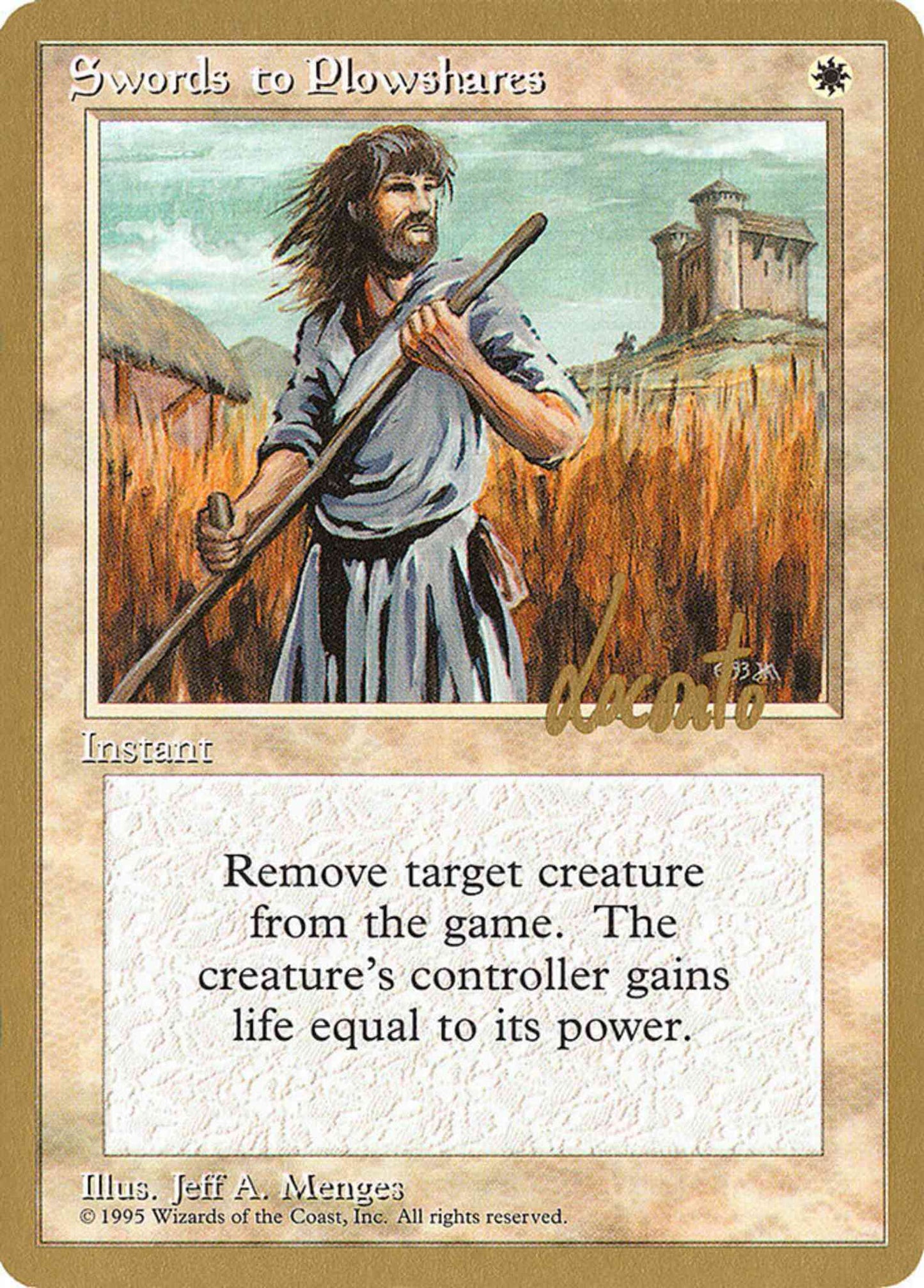 Swords to Plowshares [ml52] [Michael Locanto] [Pro Tour Collector Set] [Non-Foil]
