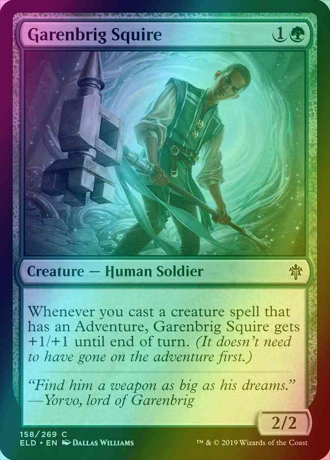 Garenbrig Squire [158] [Throne of Eldraine] [Foil]