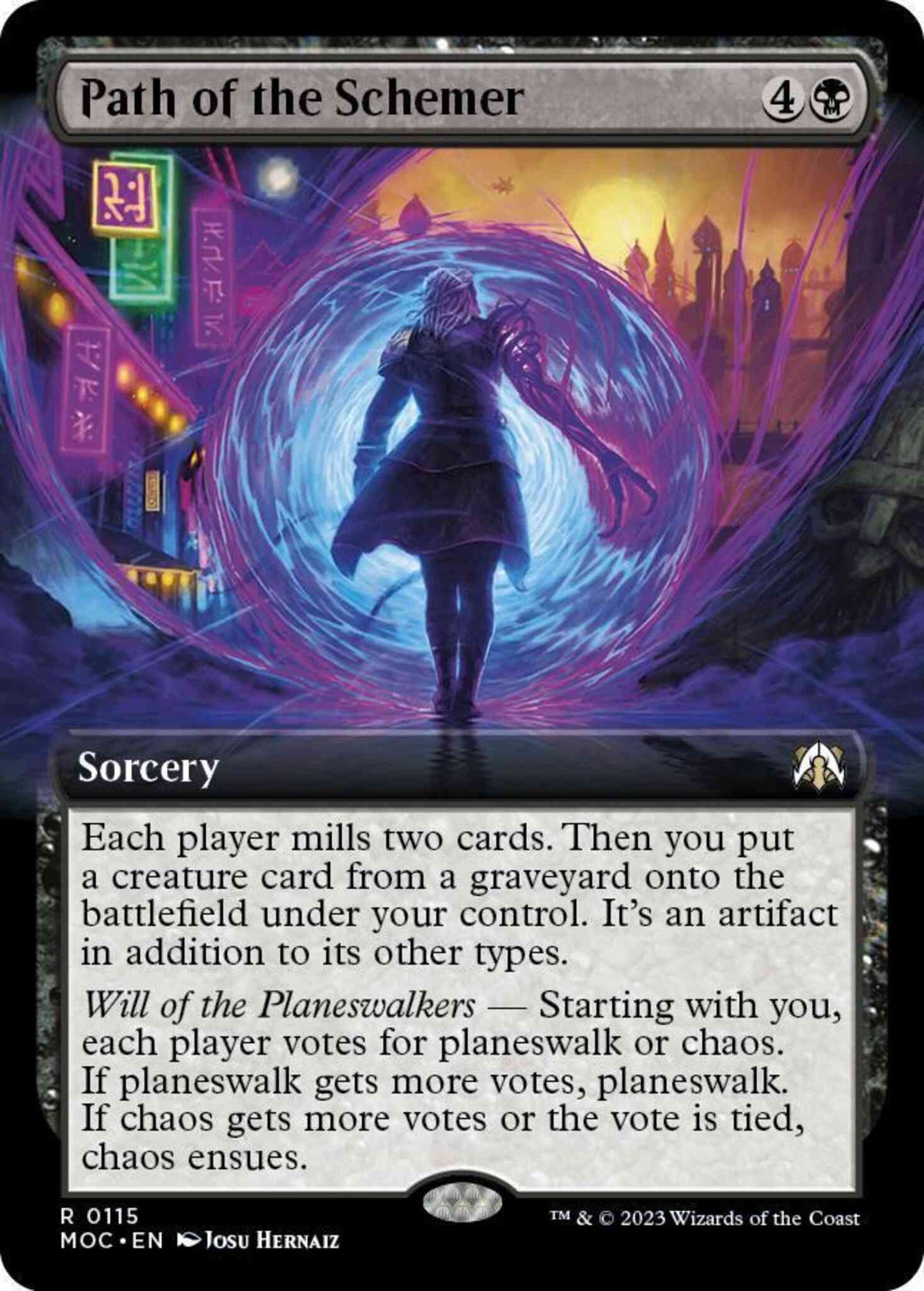 Path of the Schemer [115] [Extended Art] [March of the Machine: Commander] [Non-Foil]