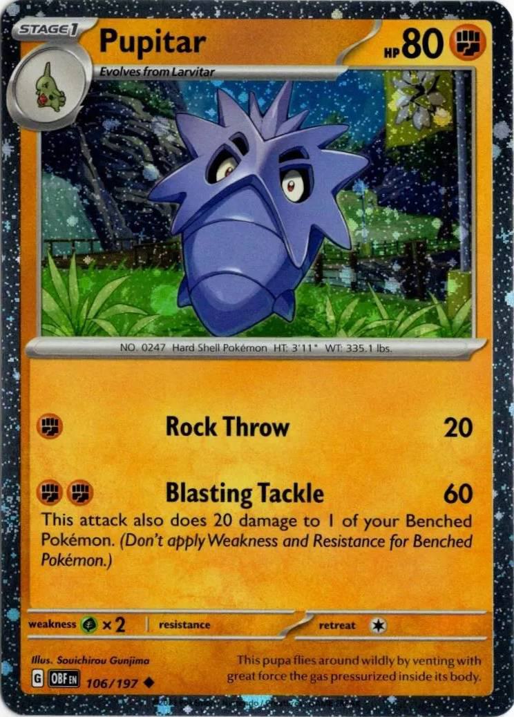Pupitar - 106/197 - Promo [Tyranitar ex Premium Collection] [sv03msp-106] [Cosmos Holo]
