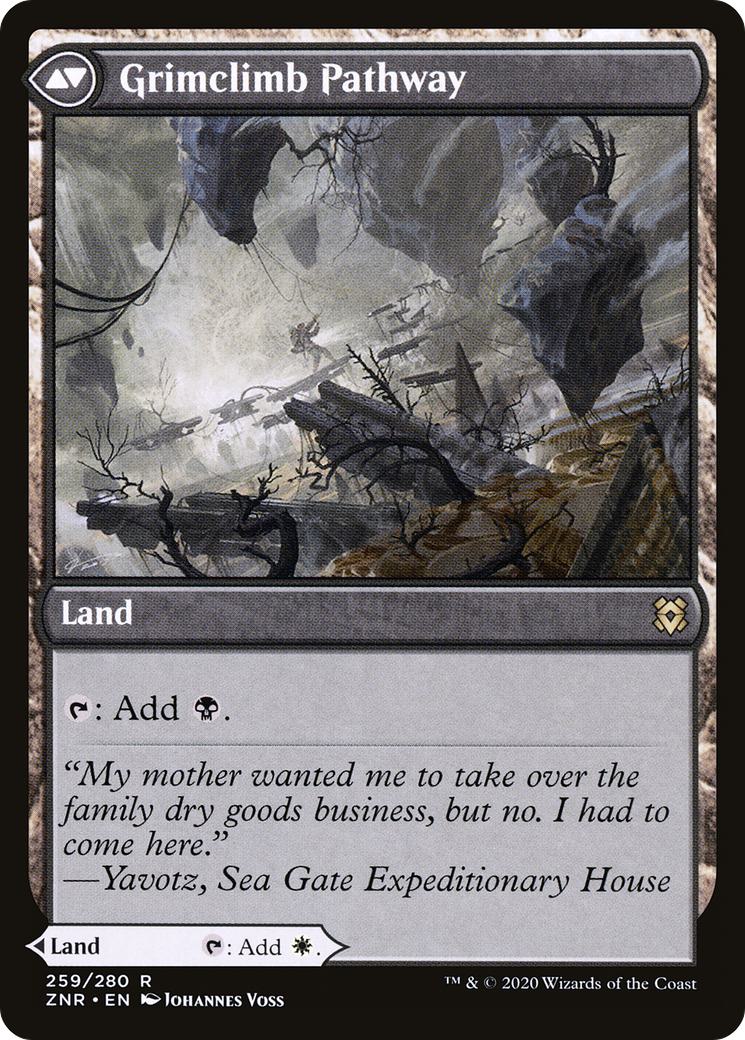 Brightclimb Pathway // Grimclimb Pathway [ZNR-259] [The List] [Non-Foil]