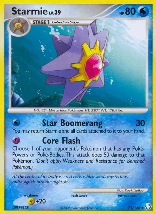 Starmie - 71/146 - Uncommon [dp6-71] [Non-Holo]