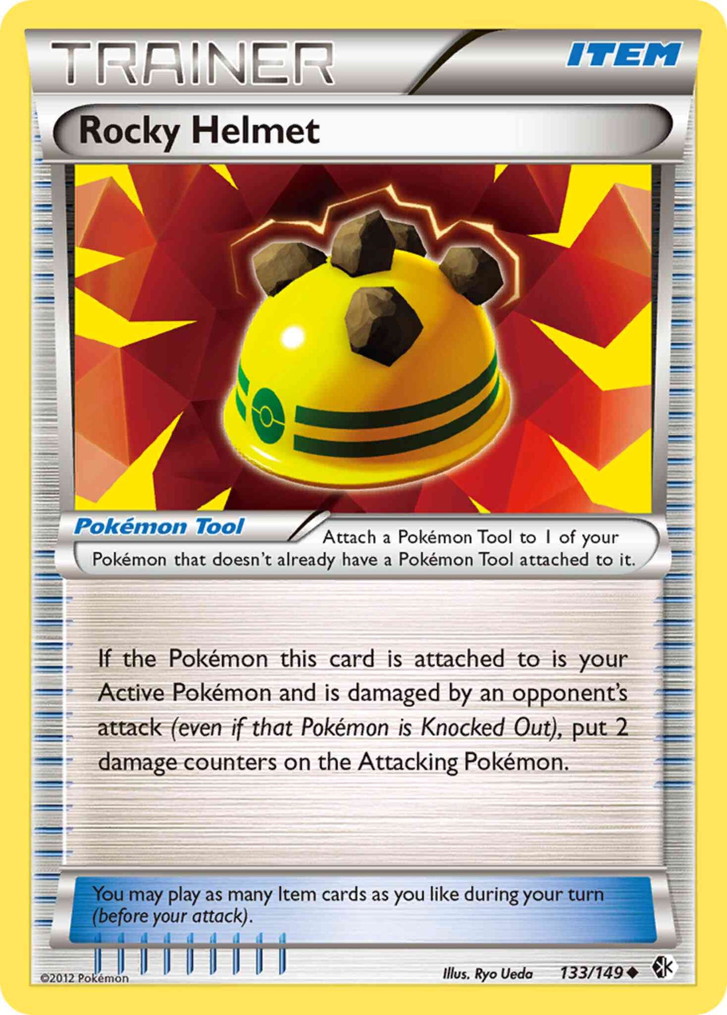 Rocky Helmet - 133/149 - Uncommon [bw7-133] [Reverse Holo]