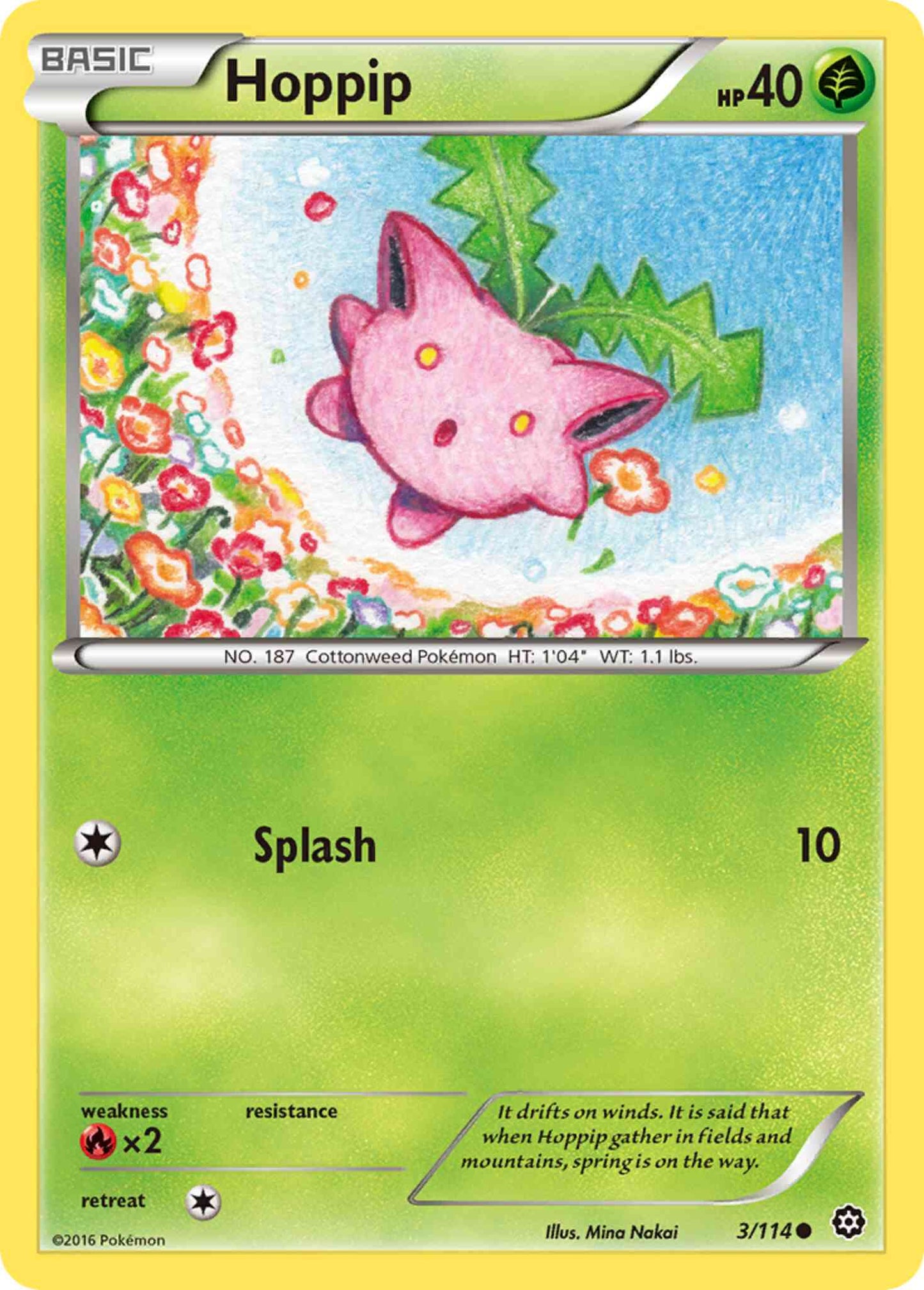 Hoppip - 3/114 - Common [xy11-3] [Non-Holo]