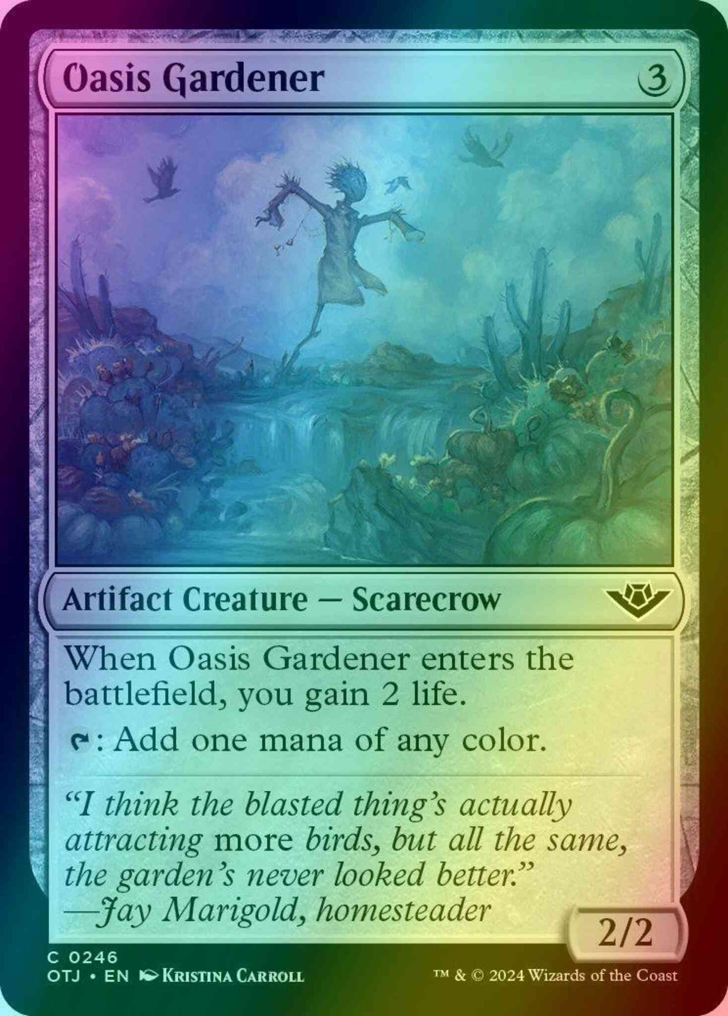Oasis Gardener [246] [Outlaws of Thunder Junction] [Foil]