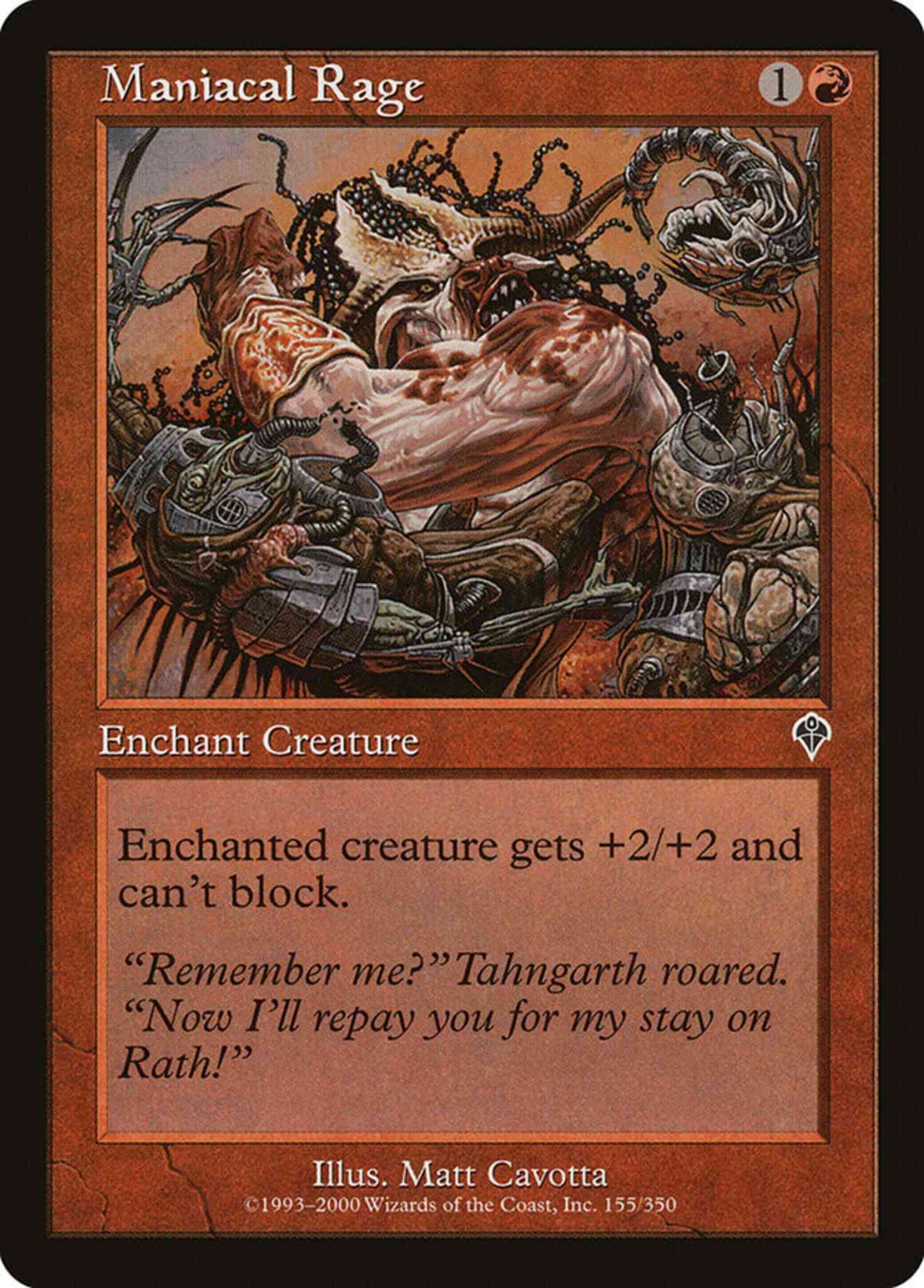 Maniacal Rage [155] [Invasion] [Non-Foil]