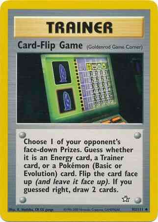 Card-Flip Game - 92/111 - Uncommon - Unlimited [neo1U-92] [Non-Holo]