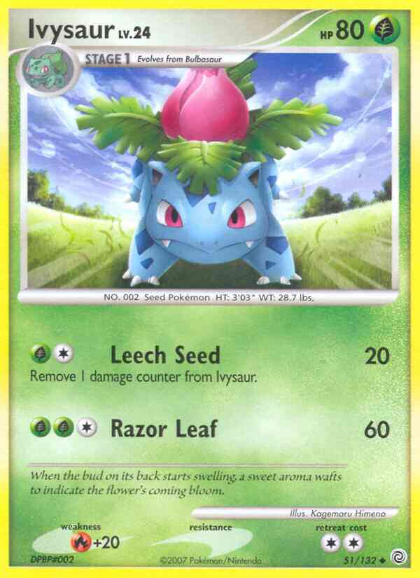 Ivysaur - 51/132 - Uncommon [dp3-51] [Non-Holo]