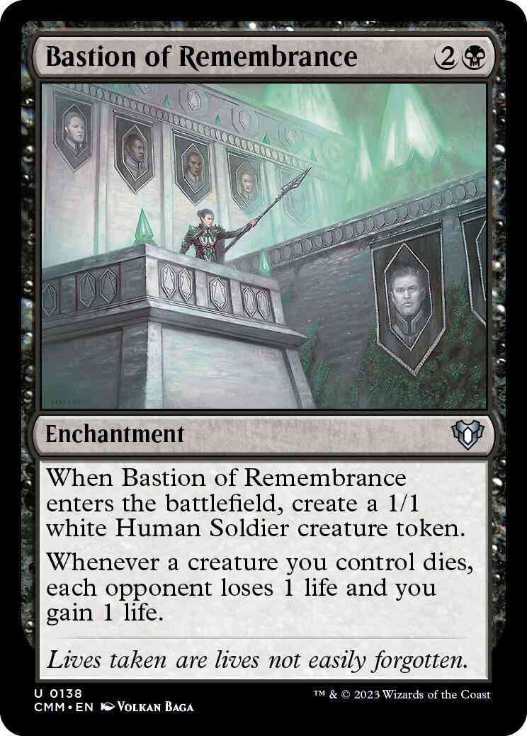 Bastion of Remembrance [138] [Commander Masters] [Non-Foil]