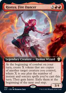 Rionya, Fire Dancer [382] [Extended Art] [Commander 2021] [Non-Foil]