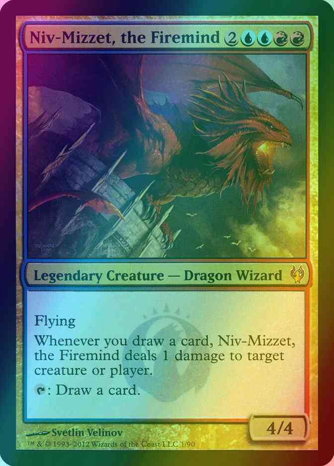 Niv-Mizzet, the Firemind [1] [Duel Decks Izzet vs Golgari] [Foil]
