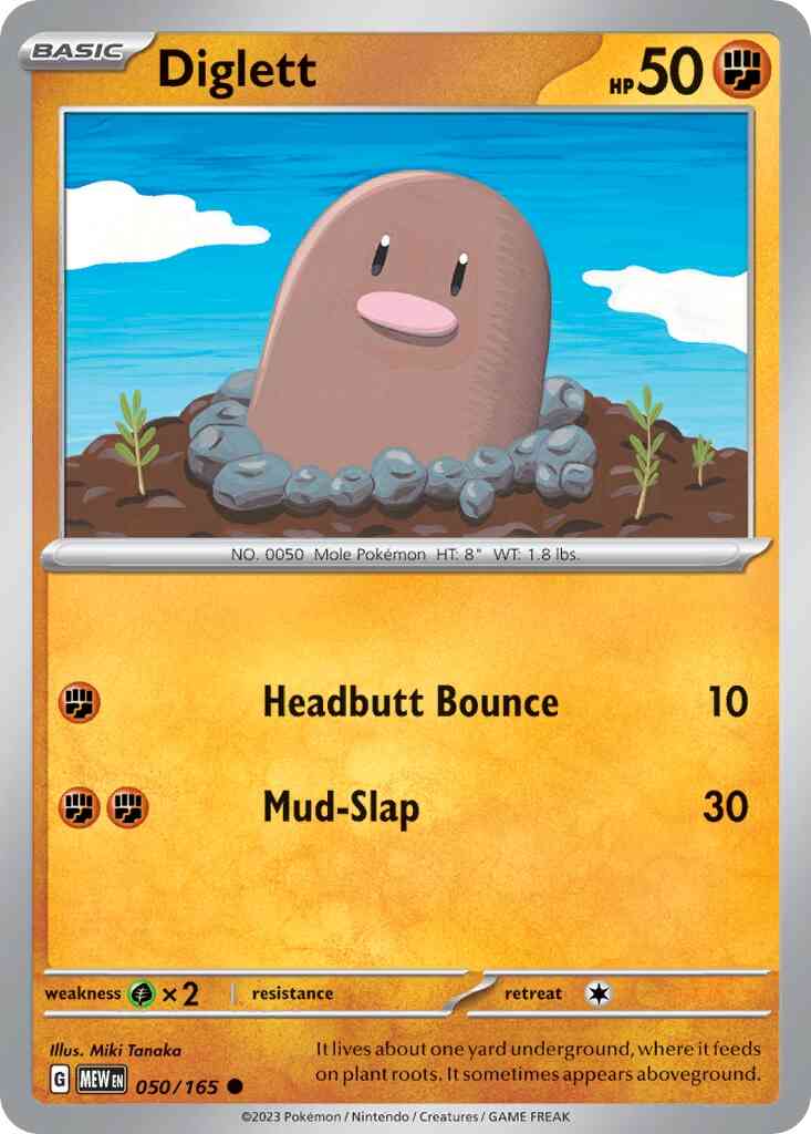Diglett - 050/165 - Common [sv035-050] [Non-Holo]