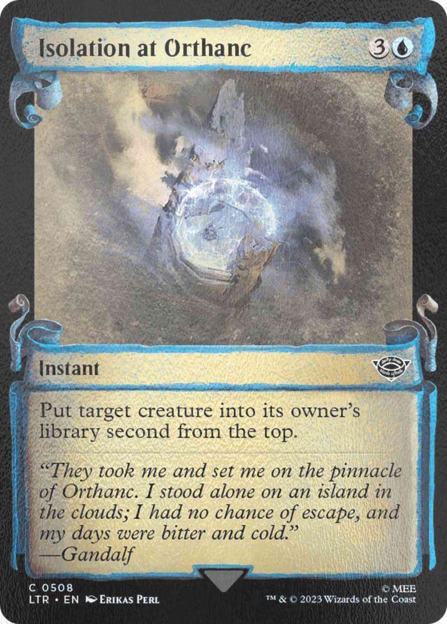 Isolation at Orthanc [508] [Scrolls Showcase] [The Lord of the Rings: Tales of Middle-earth] [Silver Foil]