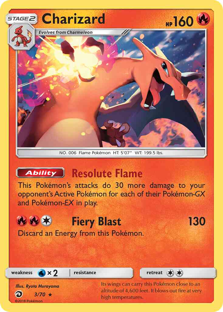 Charizard - 3/70 - Theme Deck Exclusive [sm75msp-3] [Non-Holo]