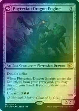 Phyrexian Dragon Engine // Mishra, Lost to Phyrexia [163a] [The Brothers' War] [Foil]
