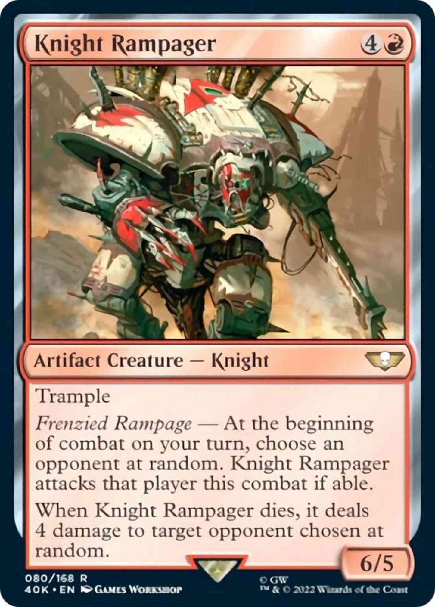 Knight Rampager [80] [Universes Beyond: Warhammer 40,000] [Non-Foil]