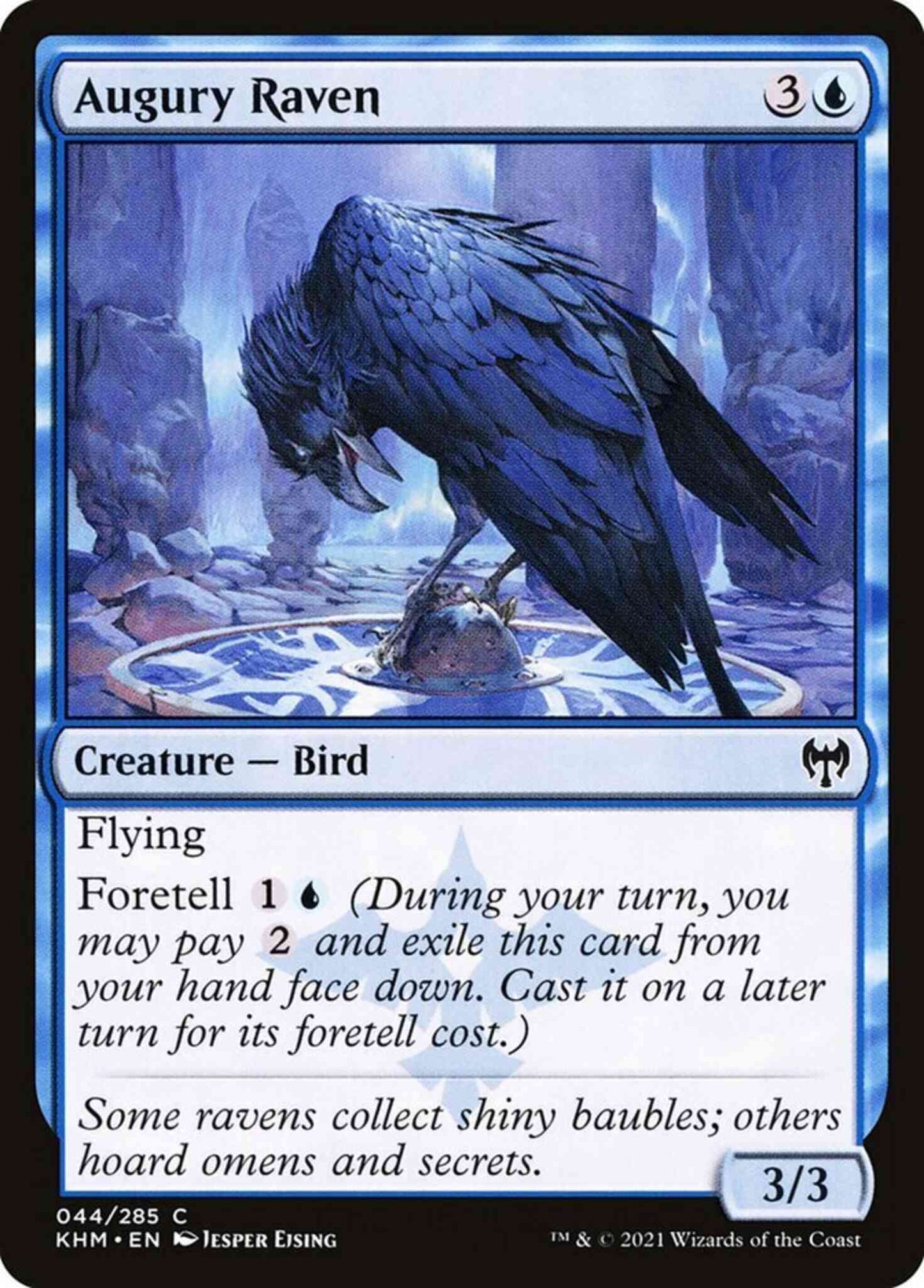 Augury Raven [44] [Kaldheim] [Non-Foil]
