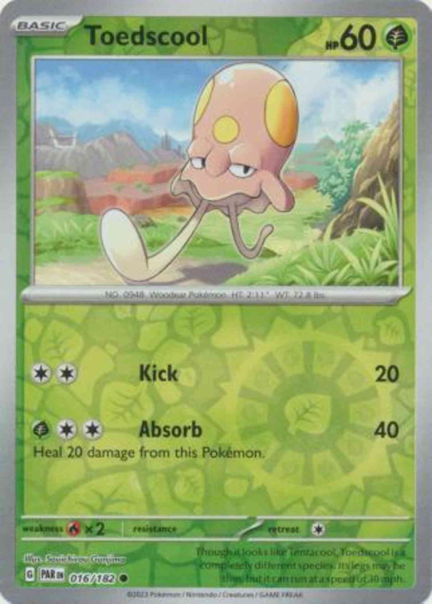 Toedscool - 016/182 - Common [sv04-016] [Reverse Holo]
