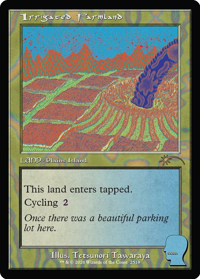 Irrigated Farmland [2519] [Retro Frame] [Brain Dead: New Earth Mentality] [Secret Lair Drop] [Non-Foil]