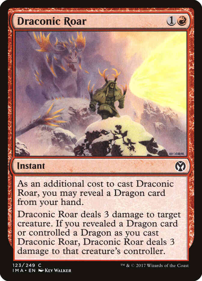 Draconic Roar [123] [Iconic Masters] [Non-Foil]