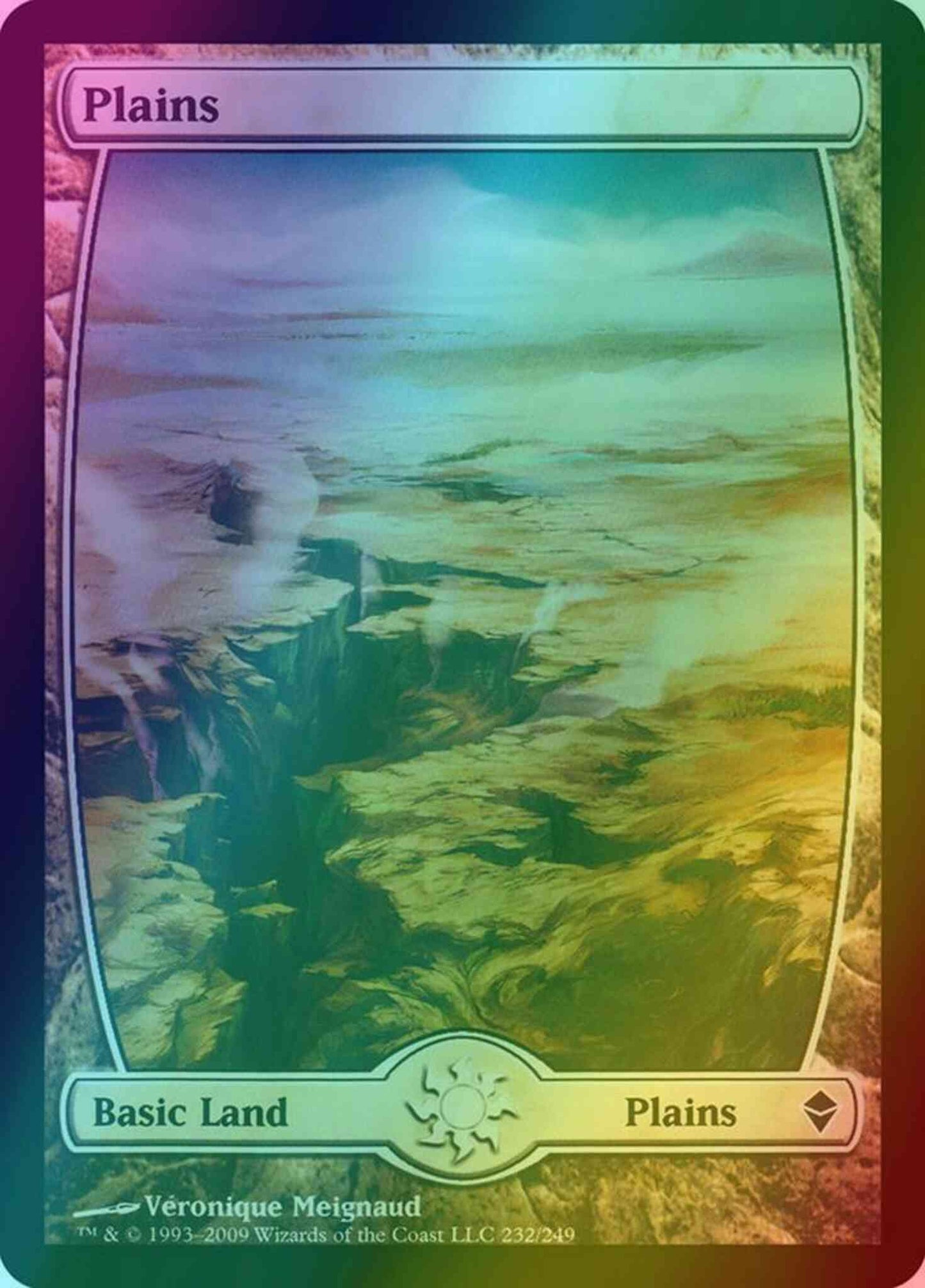 Plains [232] [Full Art] [Zendikar] [Foil]