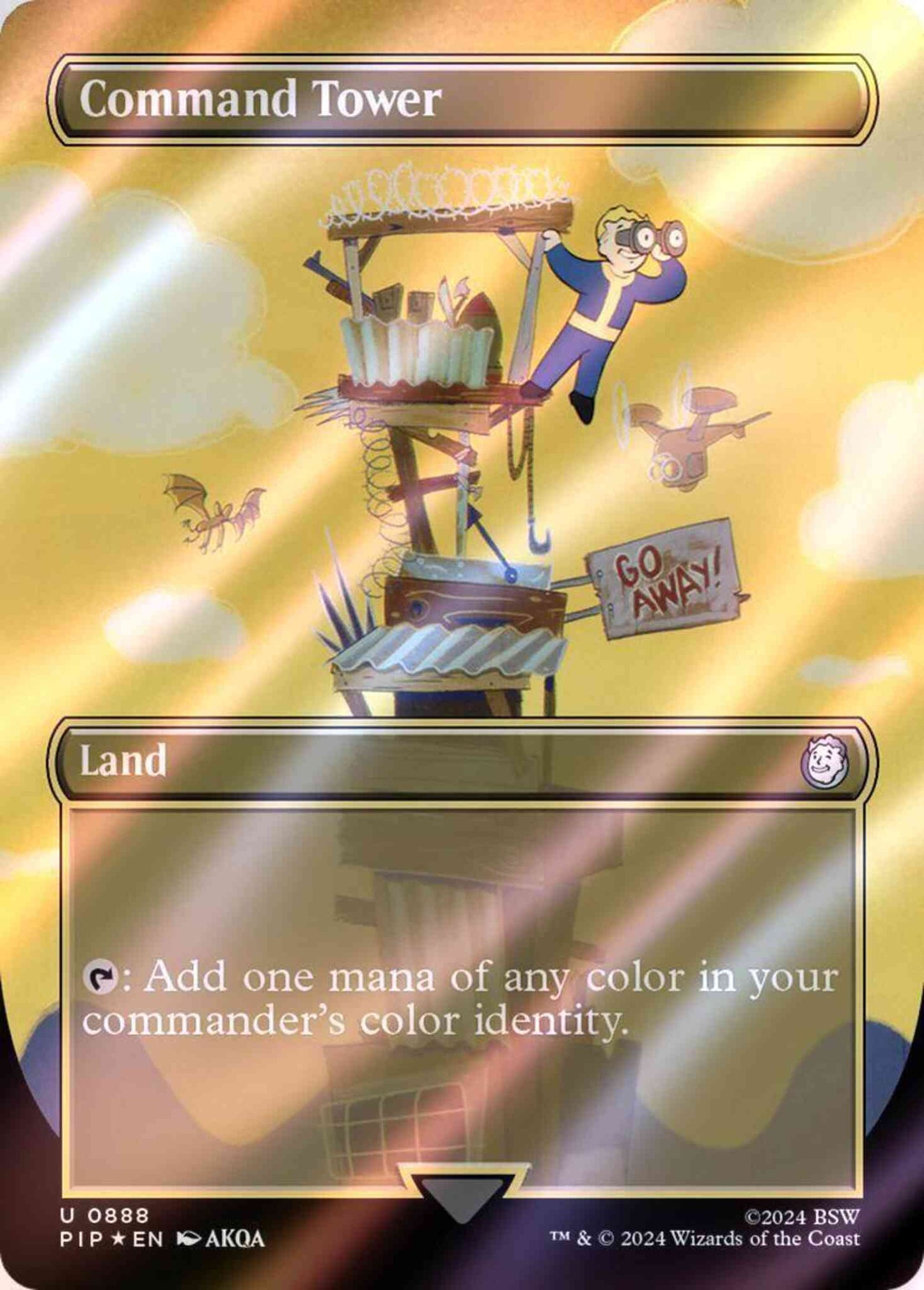 Command Tower [888] [Borderless] [Fallout] [Surge Foil]