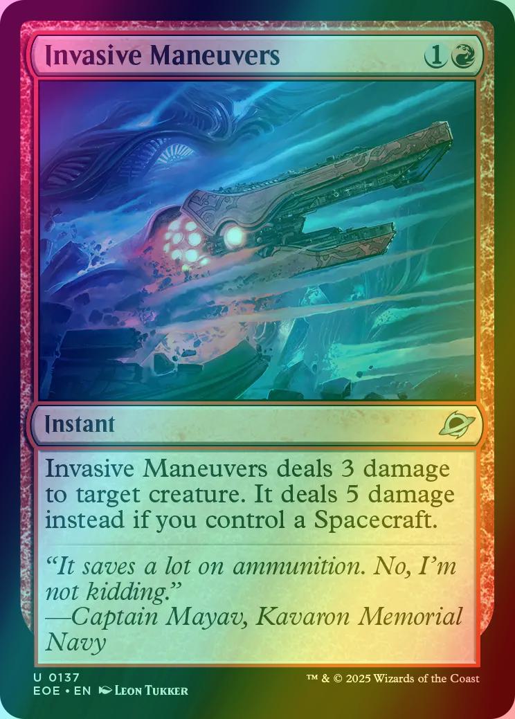 Invasive Maneuvers [137] [Edge of Eternities] [Foil]