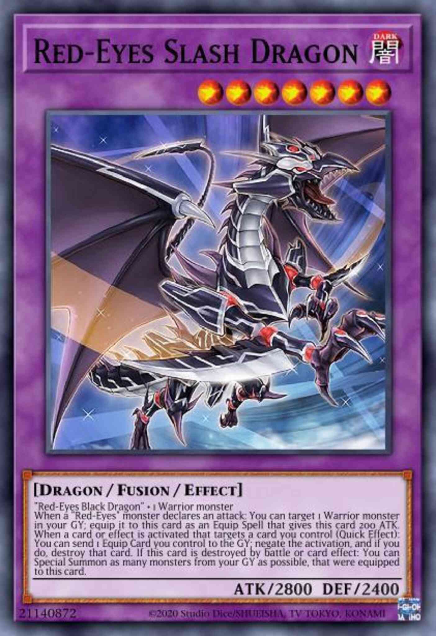 Red-Eyes Slash Dragon - LDS1-EN014 - Secret Rare - Limited