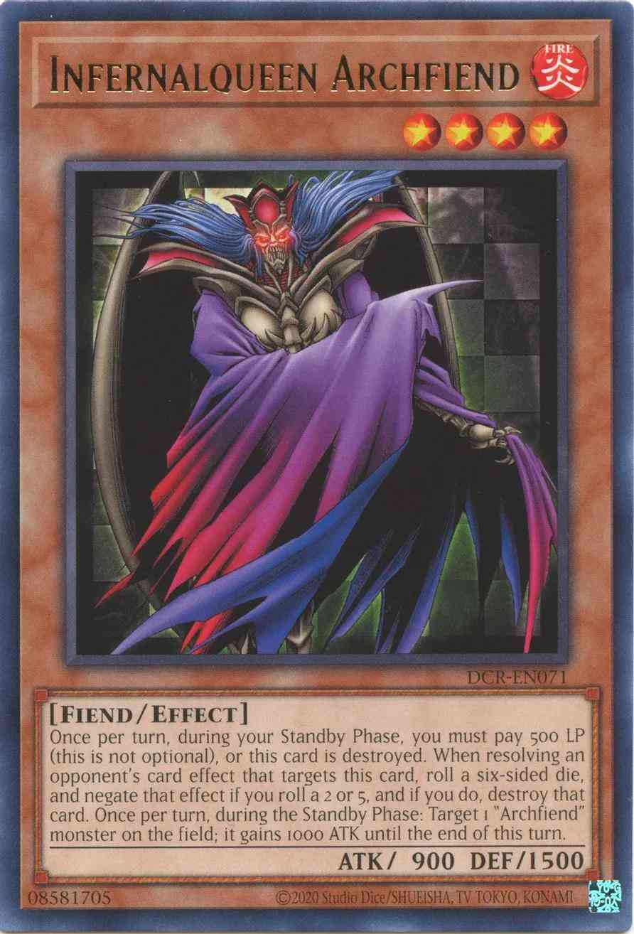 Infernalqueen Archfiend - 25th Anniversary - DCR-EN071 - Rare - Unlimited