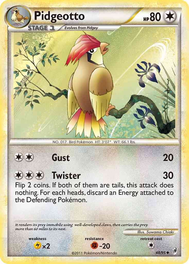 Pidgeotto - 48/95 - Uncommon [col1-48] [Reverse Holo]