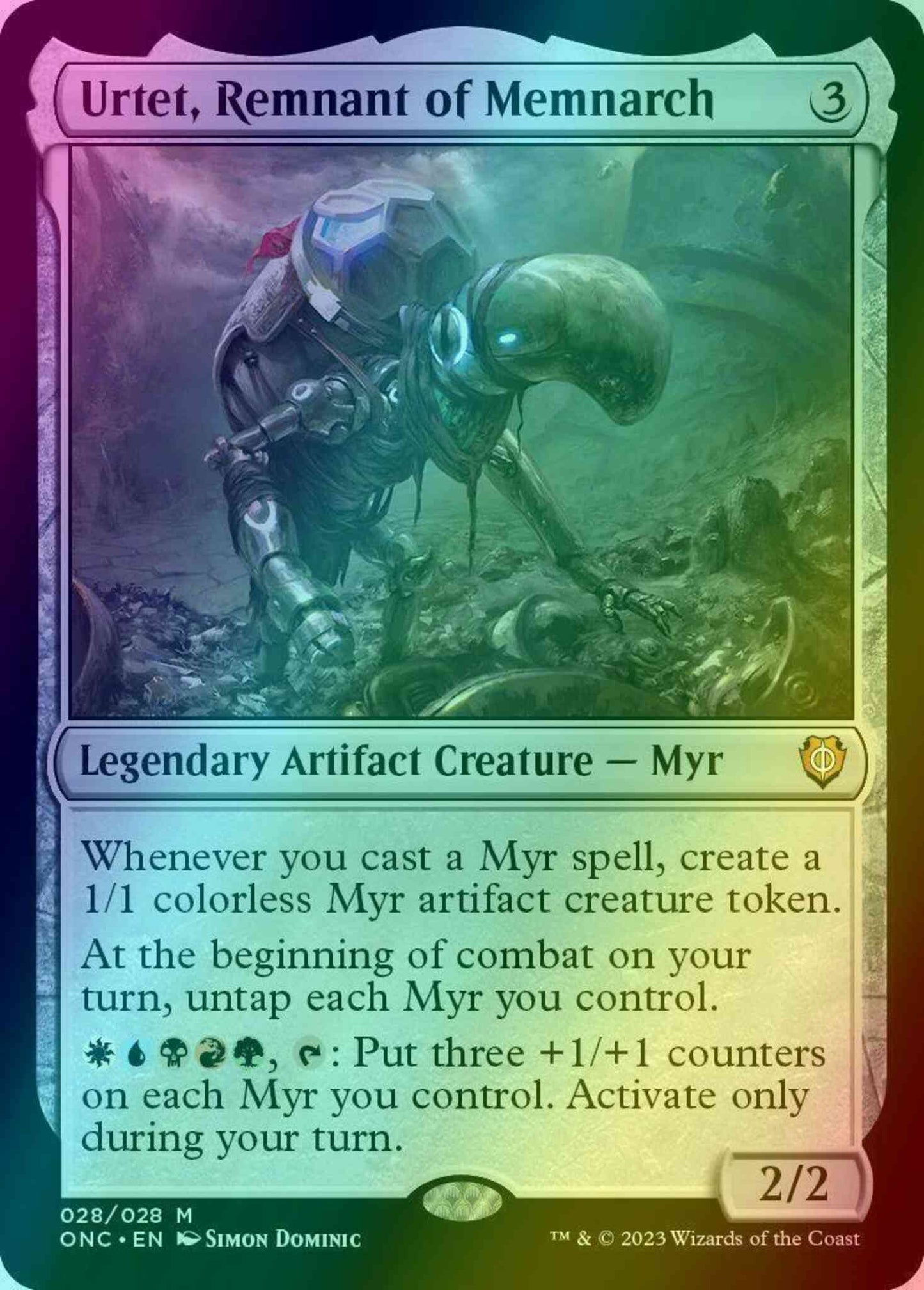 Urtet, Remnant of Memnarch [28] [Phyrexia: All Will Be One: Commander] [Foil]