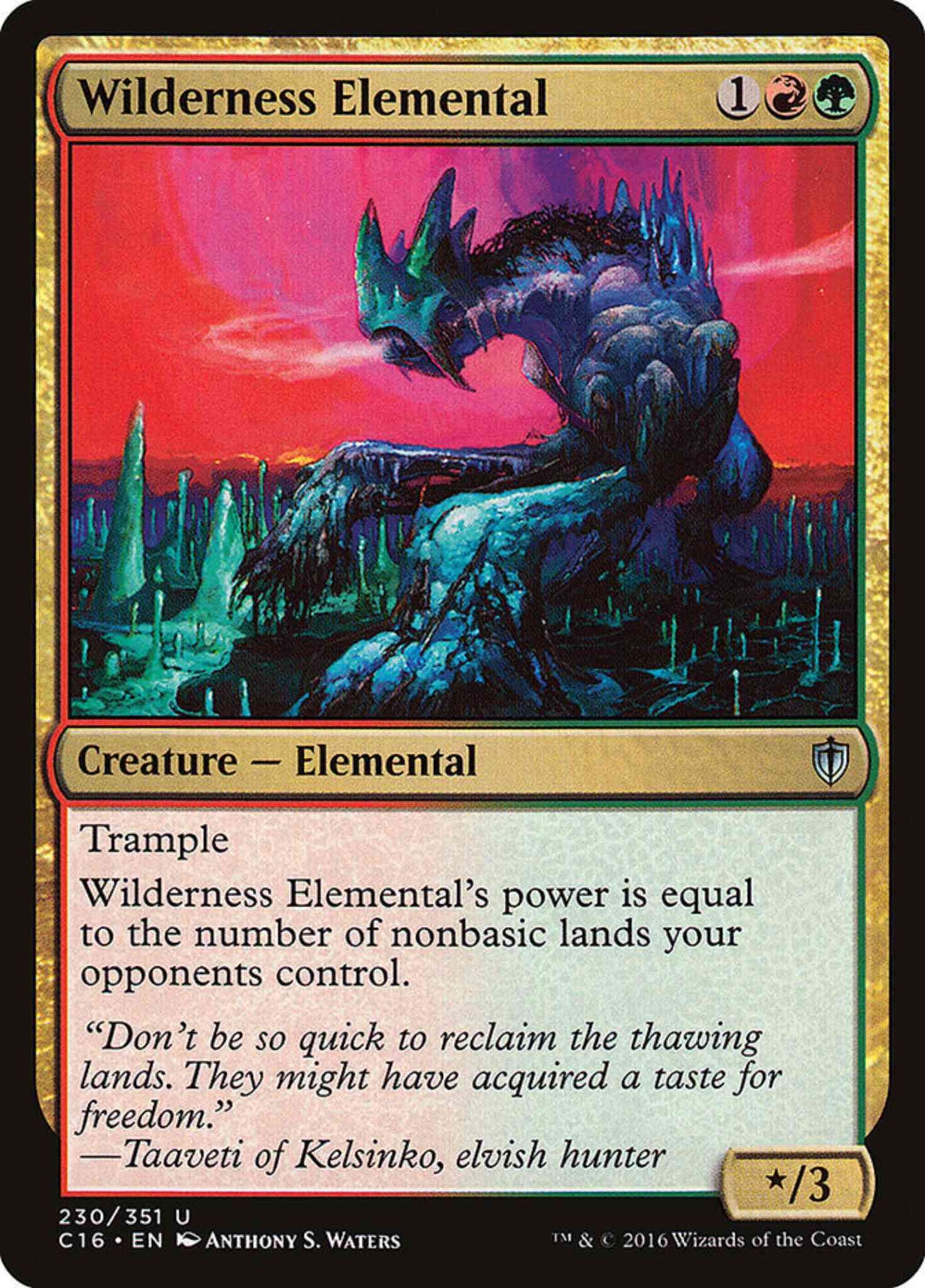 Wilderness Elemental [230] [Commander 2016] [Non-Foil]
