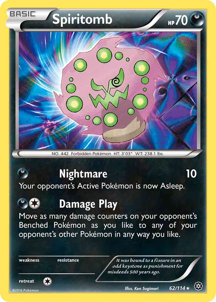 Spiritomb - 62/114 - Rare [xy11-62] [Non-Holo]