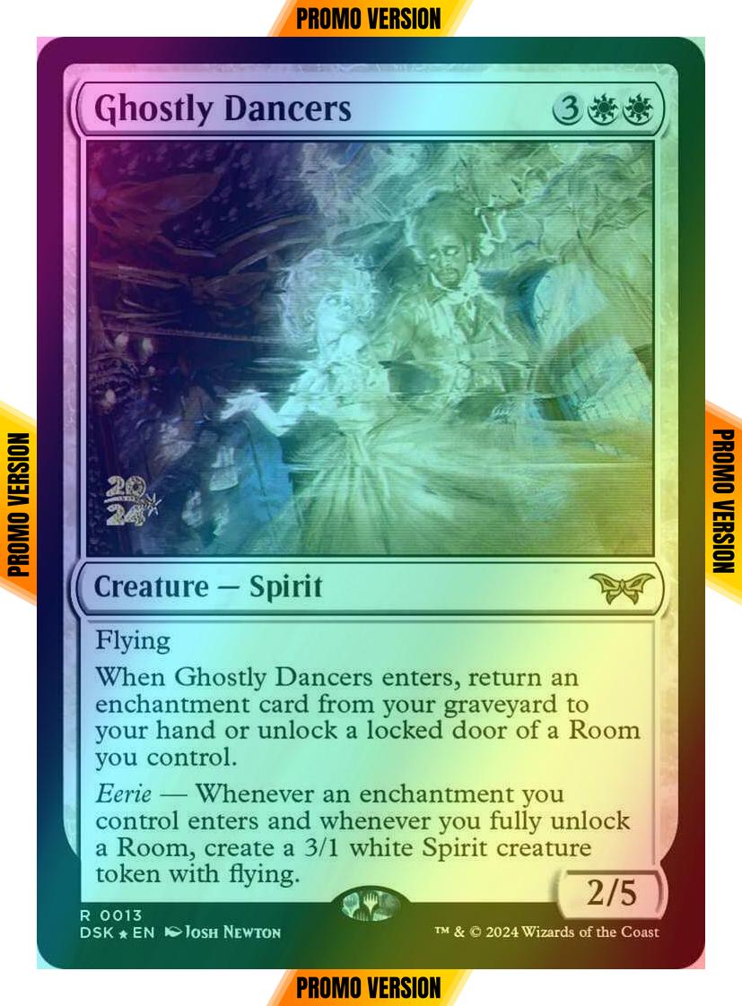 Ghostly Dancers [13s] [Prerelease] [Duskmourn: House of Horror: Promos] [Foil]