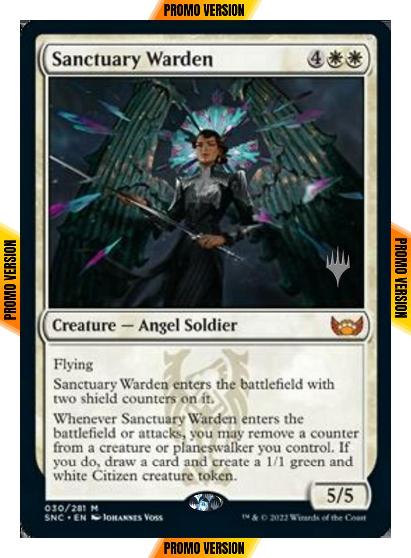 Sanctuary Warden [Promo Pack] [30p] [Streets of New Capenna: Promos] [Non-Foil]