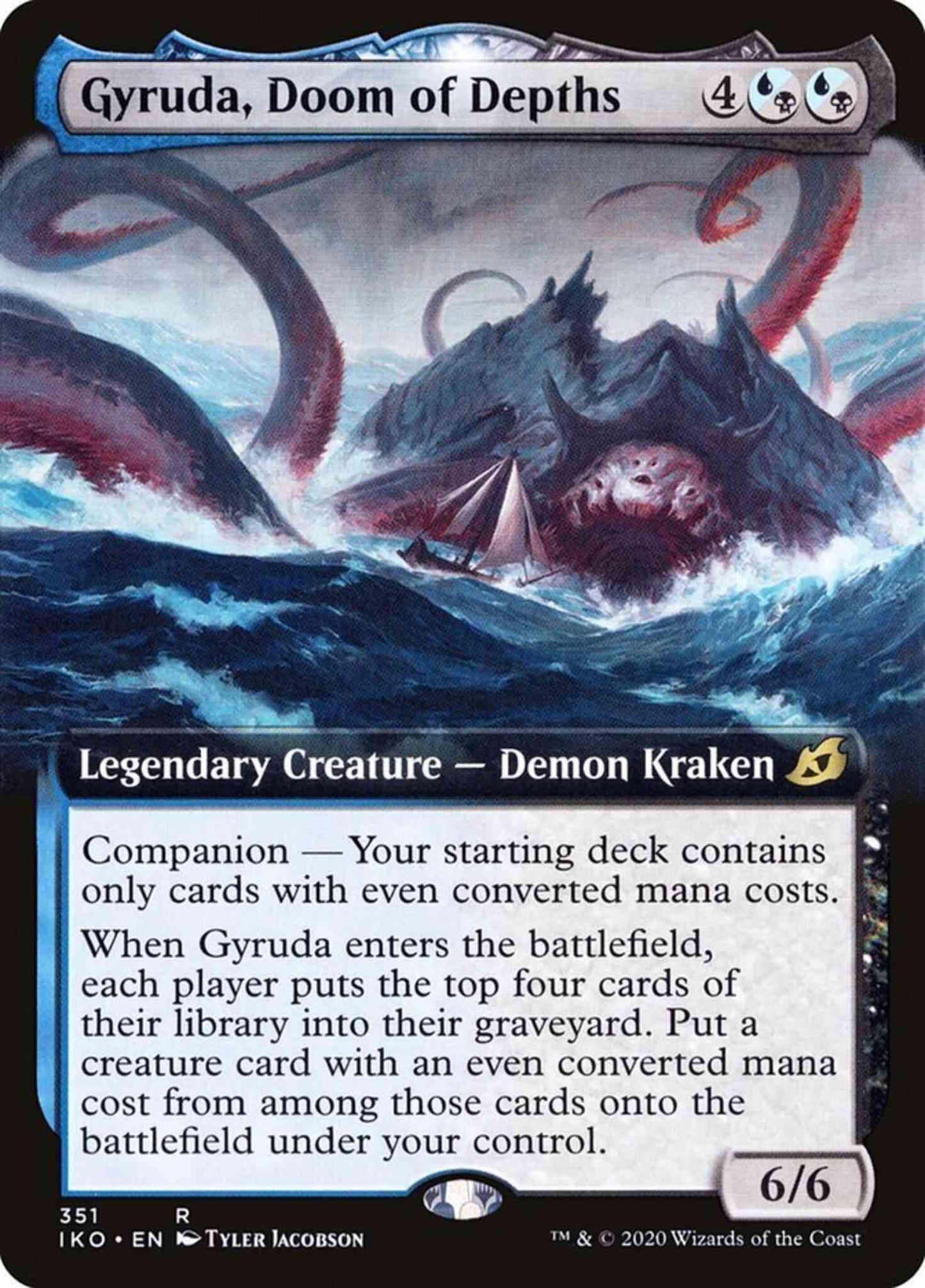 Gyruda, Doom of Depths [351] [Extended Art] [Ikoria: Lair of Behemoths] [Non-Foil]
