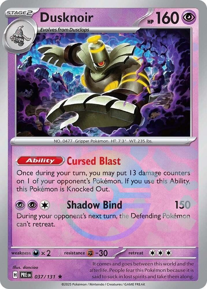 Dusknoir - Poké Ball Pattern - 037/131 - Rare [sv085-037] [Reverse Holo]