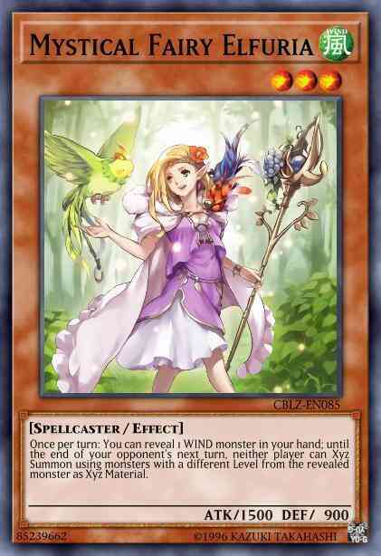 Mystical Fairy Elfuria - CBLZ-EN085 - Secret Rare - 1st Edition