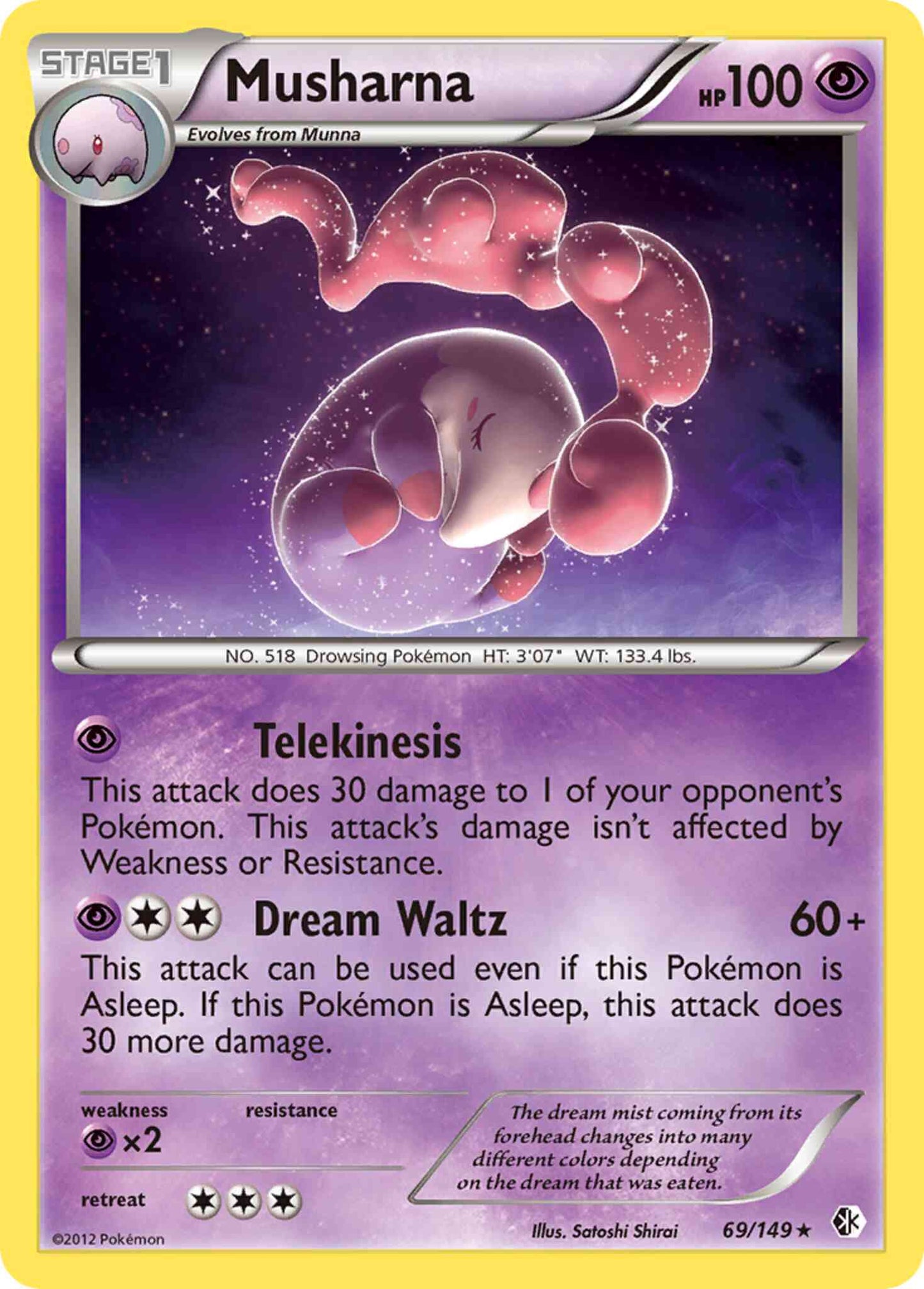 Musharna - 69/149 - Rare [bw7-69] [Non-Holo]