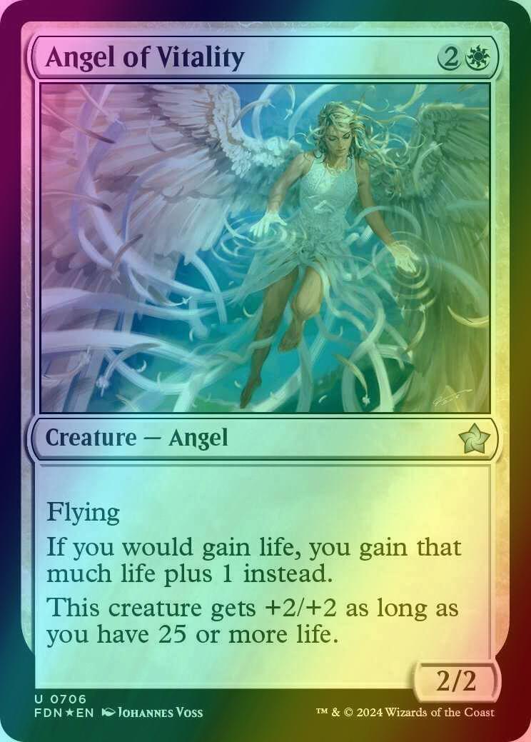 Angel of Vitality [706] [Foundations] [Foil]