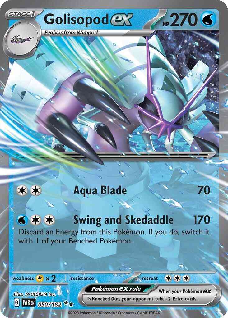 Golisopod ex - 050/182 - Double Rare [sv04-050] [Ultra]