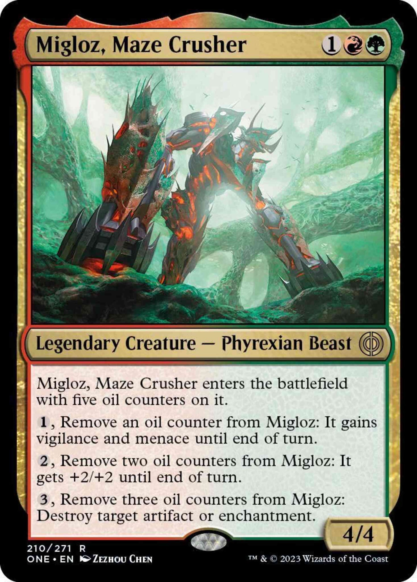 Migloz, Maze Crusher [210] [Phyrexia: All Will Be One] [Non-Foil]