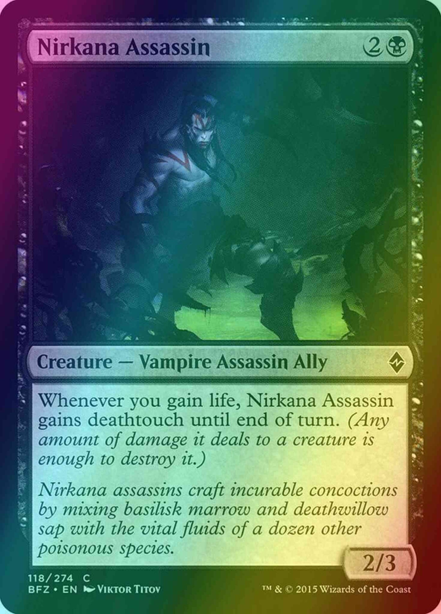 Nirkana Assassin [118] [Battle for Zendikar] [Foil]