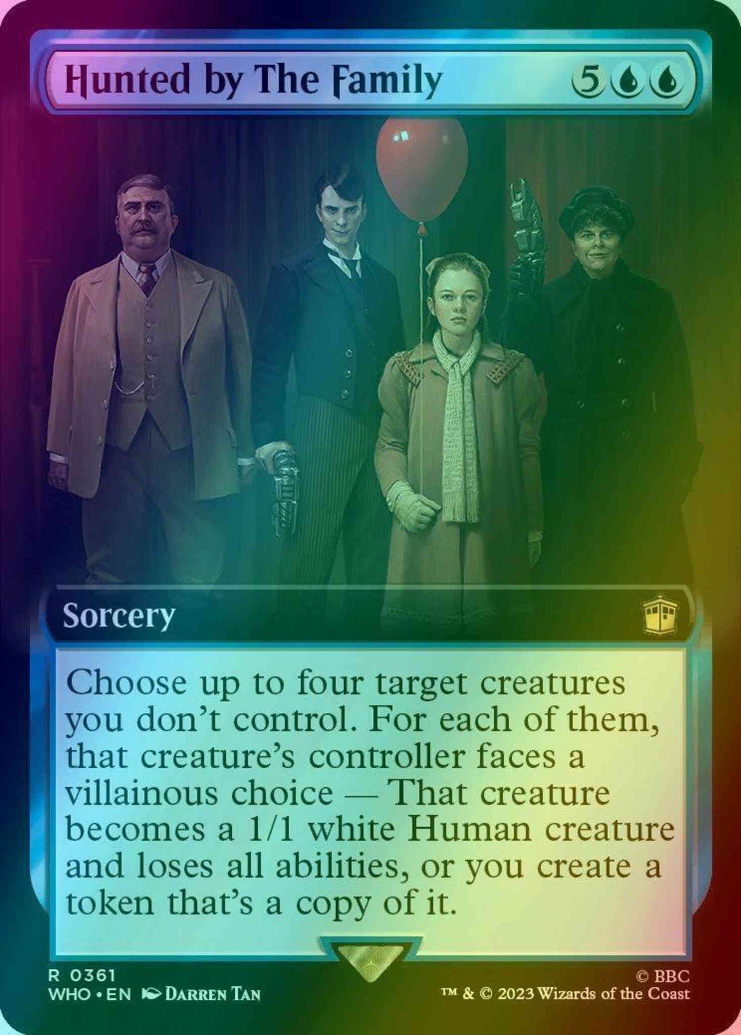 Hunted by The Family [361] [Extended Art] [Universes Beyond: Doctor Who] [Foil]