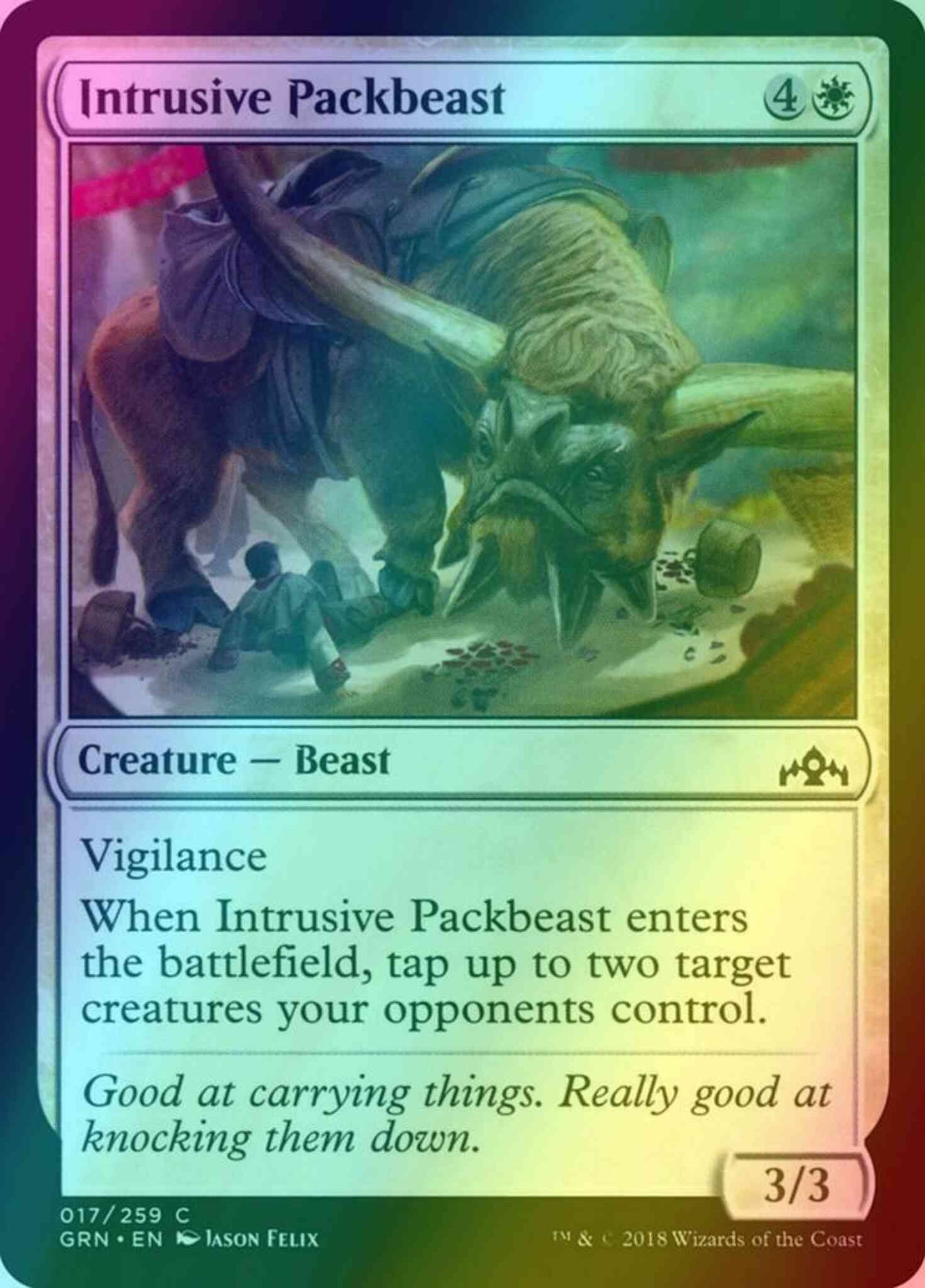 Intrusive Packbeast [17] [Guilds of Ravnica] [Foil]